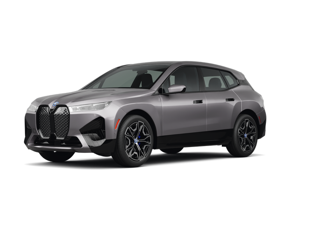 2025 BMW iX xDrive50, front three-quarter view, paint 1 of 8