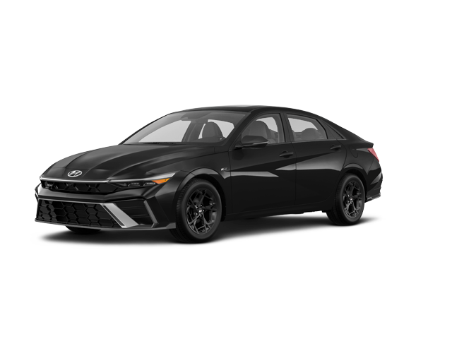2024 Hyundai Elantra N Line, front three-quarter view, paint 1 of 8