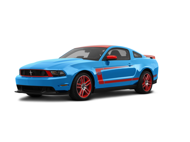 2012 Ford Mustang Boss 302, front three-quarter view, paint 1 of 8