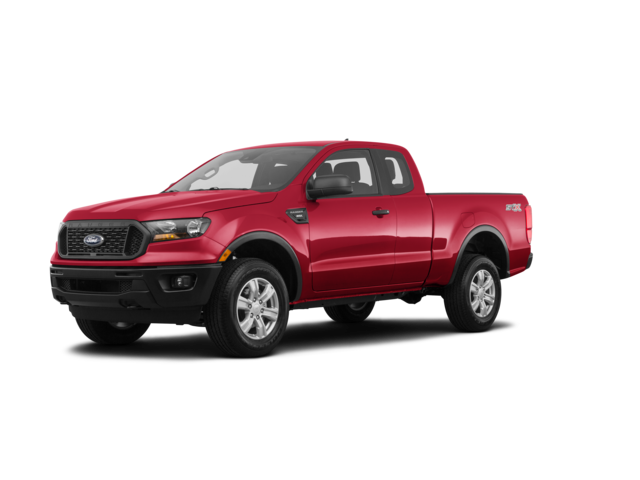 2020 Ford Ranger Lariat, front three-quarter view, paint 1 of 8