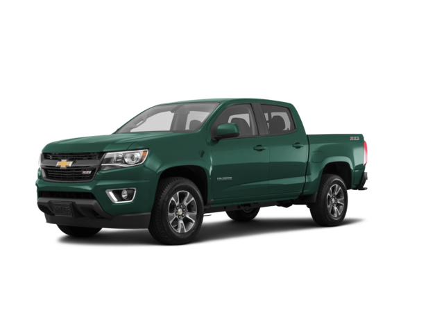 2017 Chevrolet Colorado Z71, front three-quarter view, paint 1 of 8