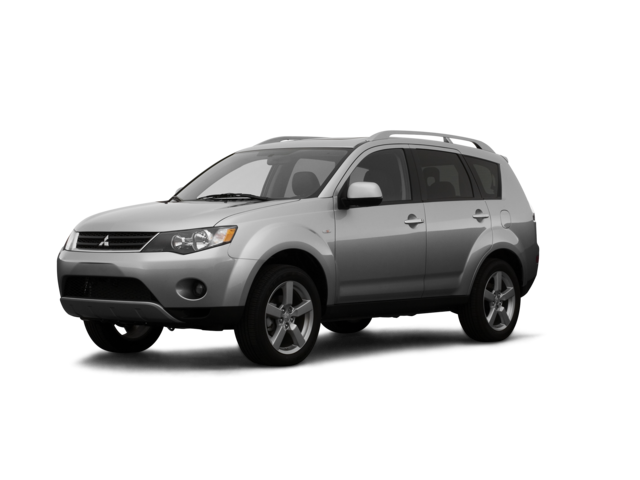 2007 Mitsubishi Outlander ES, front three-quarter view, paint 1 of 7