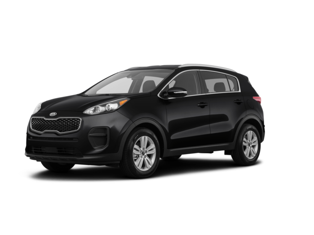 2018 Kia Sportage EX, front three-quarter view, paint 1 of 8