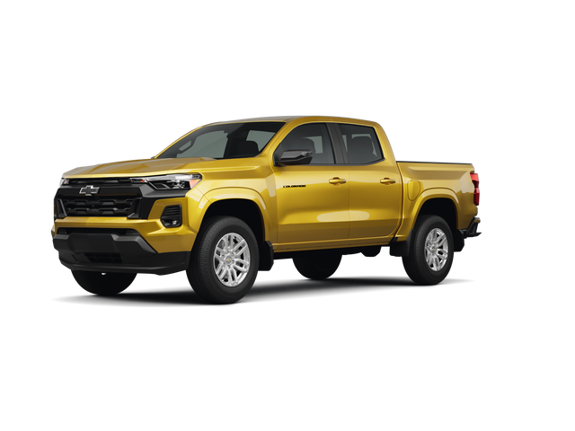2025 Chevrolet Colorado LT, front three-quarter view, paint 1 of 8