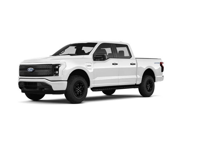 2025 Ford F-150 Lightning XLT, front three-quarter view, paint 1 of 8