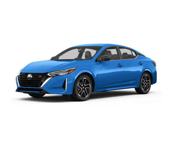 2025 Nissan Sentra SR, front three-quarter view, paint 1 of 8