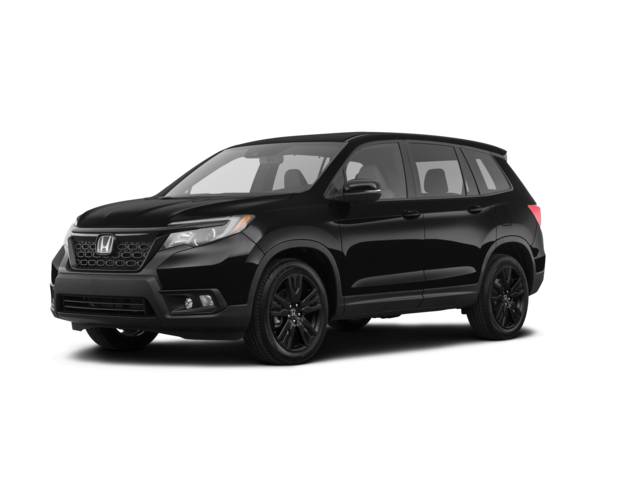 2021 Honda Passport Sport, front three-quarter view, paint 1 of 3