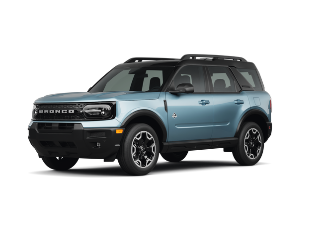2025 Ford Bronco Sport Outer Banks, front three-quarter view, paint 1 of 8