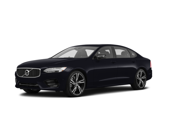 2020 Volvo S90 T6 R-Design, front three-quarter view, paint 1 of 8