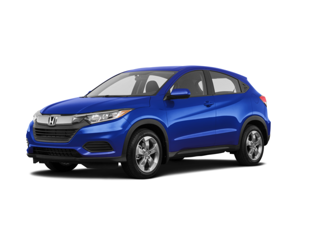 2019 Honda HR-V LX, front three-quarter view, paint 1 of 8