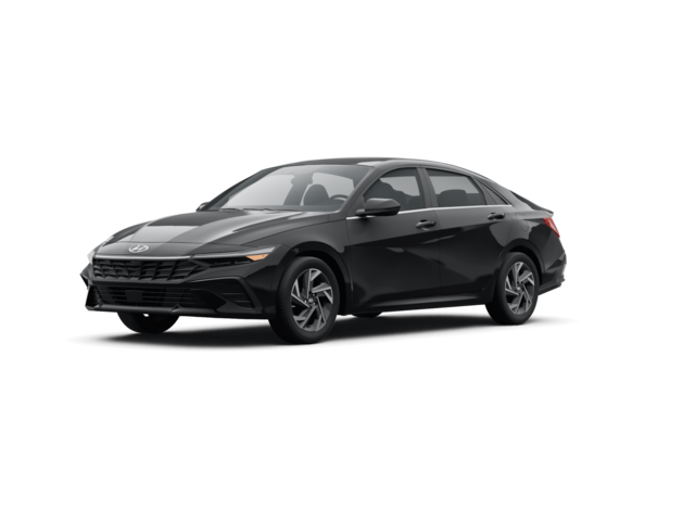 2024 Hyundai Elantra SEL, front three-quarter view, paint 1 of 8
