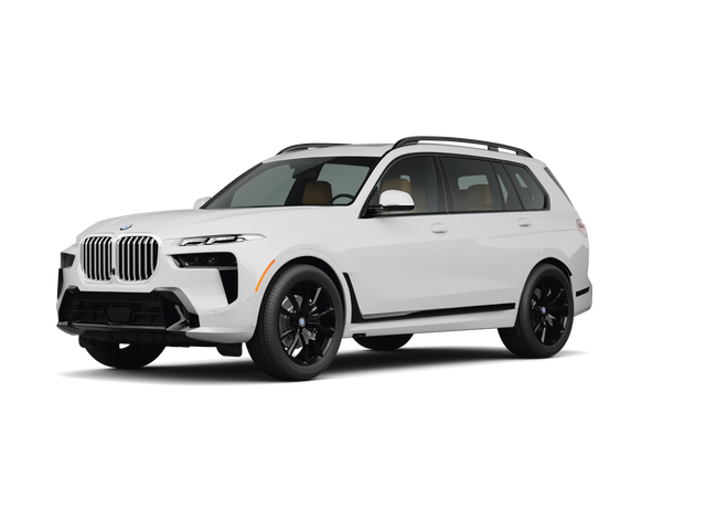 2025 BMW X7 xDrive40i, front three-quarter view, paint 1 of 8