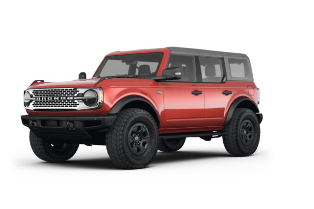 2023 Ford Bronco Wildtrak, front three-quarter view, paint 1 of 8