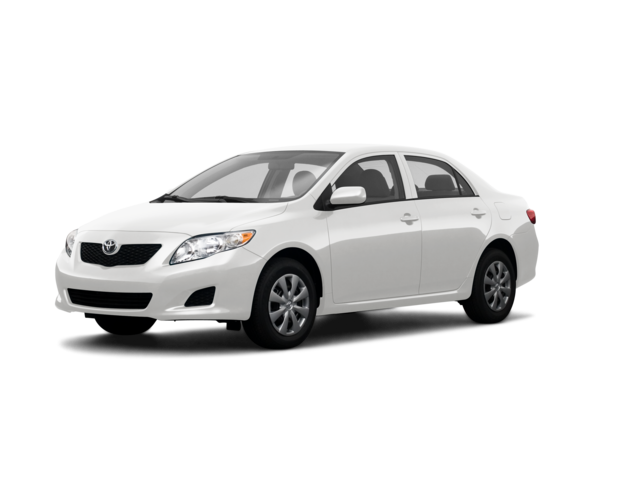 2009 Toyota Corolla LE, front three-quarter view, paint 1 of 8