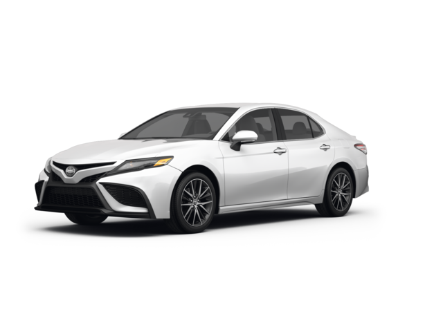 2023 Toyota Camry SE, front three-quarter view, paint 1 of 8