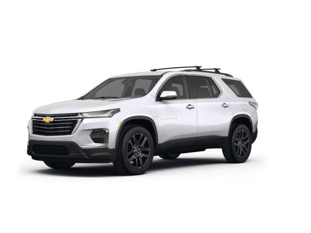 2023 Chevrolet Traverse LT Leather, front three-quarter view, paint 1 of 8