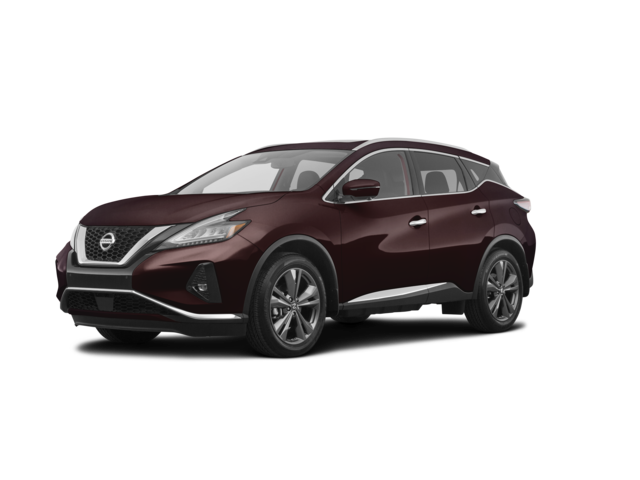 2019 Nissan Murano Platinum, front three-quarter view, paint 1 of 8