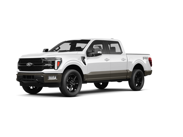 2025 Ford F-150 Platinum, front three-quarter view, paint 1 of 8