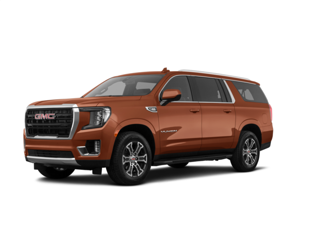 2023 GMC Yukon XL SLE, front three-quarter view, paint 1 of 8