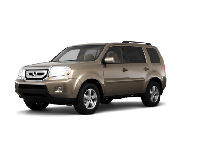 2011 Honda Pilot Touring, front three-quarter view, paint 1 of 8