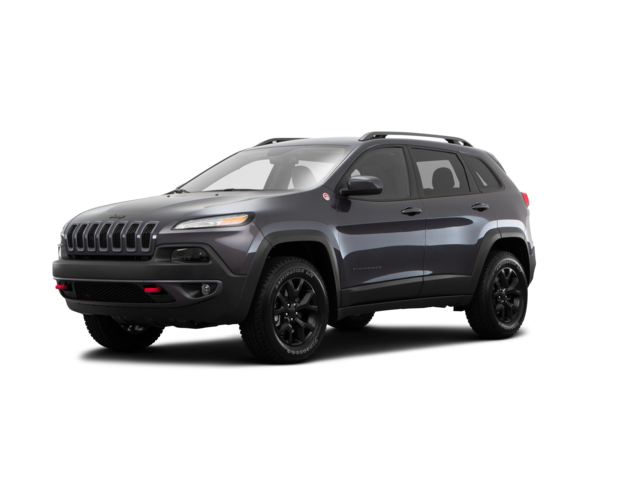 2016 Jeep Cherokee Trailhawk, front three-quarter view, paint 1 of 8