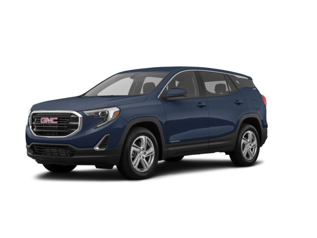 2018 GMC Terrain SLE, front three-quarter view, paint 1 of 8