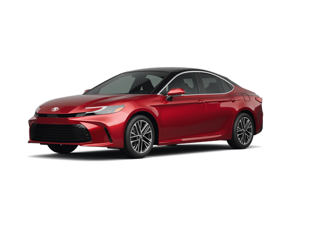 2025 Toyota Camry XLE, front three-quarter view, paint 1 of 8