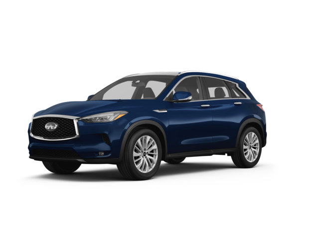 2023 INFINITI QX50 LUXE, front three-quarter view, paint 1 of 8