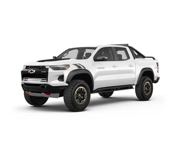 2025 Chevrolet Colorado Z71, front three-quarter view, paint 1 of 5