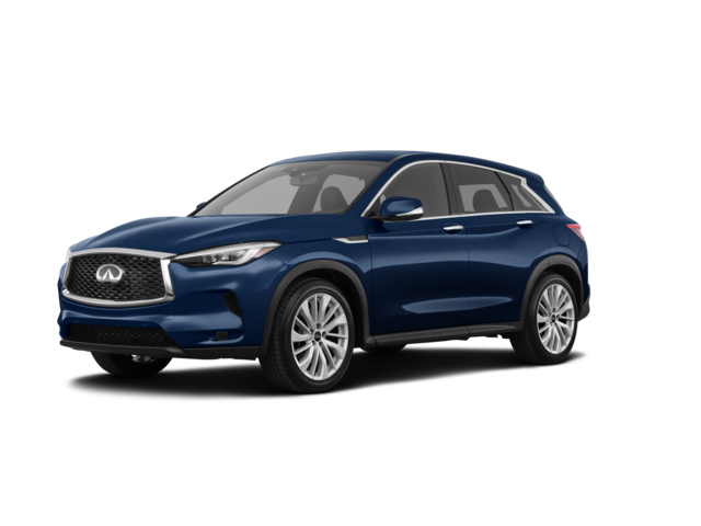 2024 INFINITI QX50 PURE, front three-quarter view, paint 1 of 4