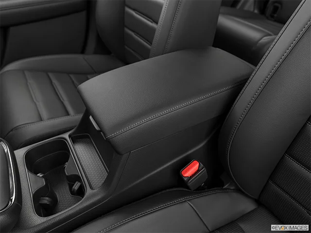 2027 Honda CR-V | Front center console with closed lid, from driver’s side looking down