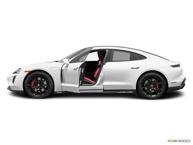 2027 Porsche Taycan | Driver's side profile with drivers side door open