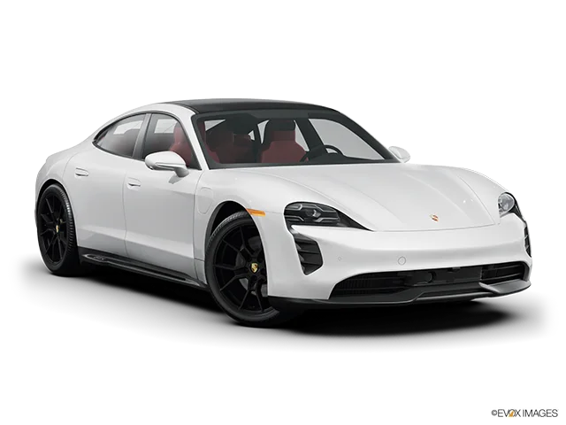 2027 Porsche Taycan | Front passenger 3/4 w/ wheels turned