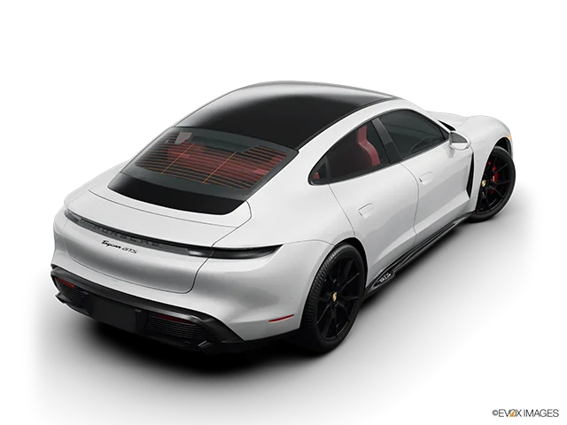 2027 Porsche Taycan | Rear 3/4 angle view