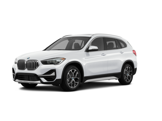 2022 BMW X1 sDrive28i, front three-quarter view, paint 1 of 8