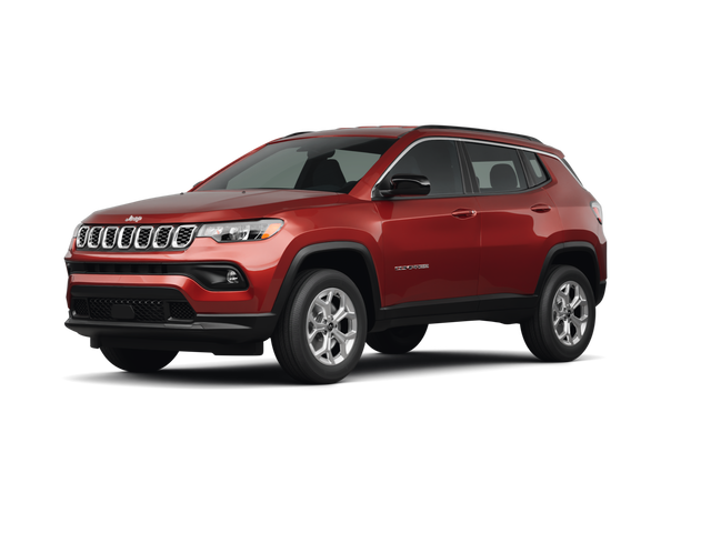 2026 Jeep Compass Latitude, front three-quarter view, paint 1 of 7