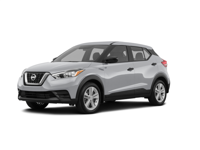 2020 Nissan Kicks S, front three-quarter view, paint 1 of 4