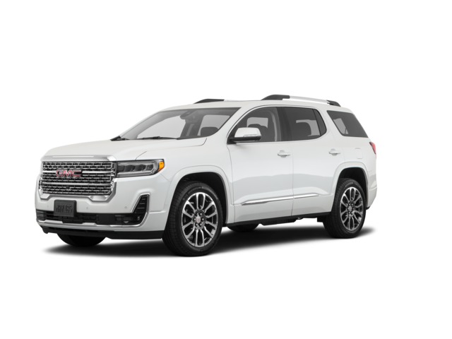 2022 GMC Acadia Denali, front three-quarter view, paint 1 of 8