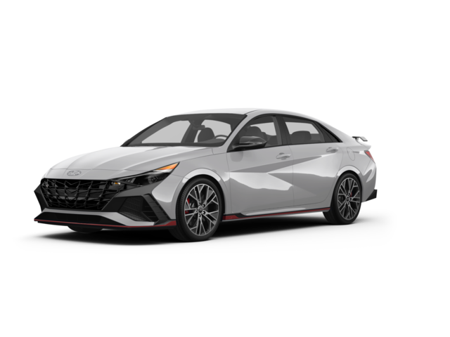 2023 Hyundai Elantra N N, front three-quarter view, paint 1 of 7