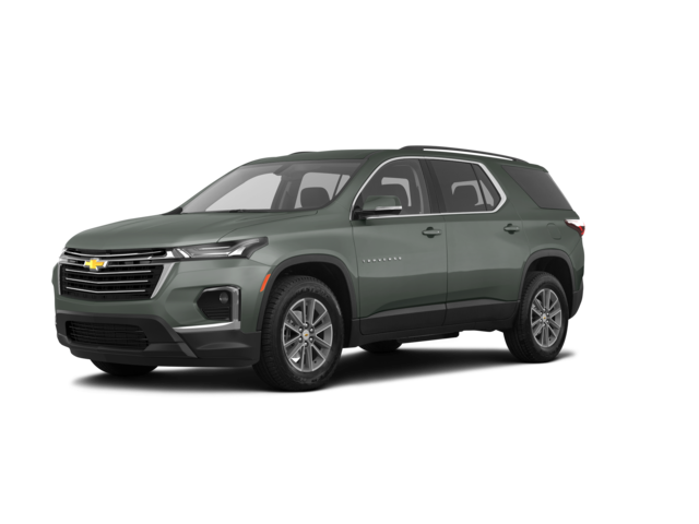 2023 Chevrolet Traverse LS Fleet, front three-quarter view, paint 1 of 8