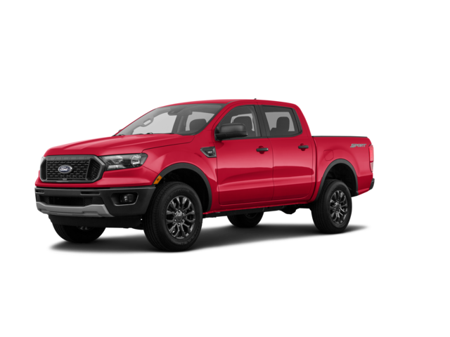 2021 Ford Ranger XLT, front three-quarter view, paint 1 of 8