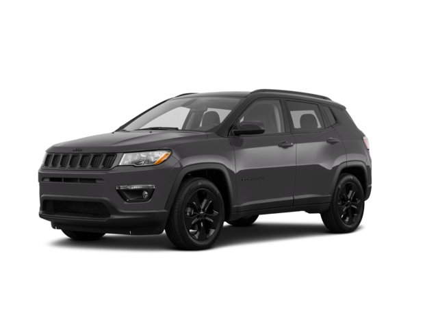 2021 Jeep Compass Altitude, front three-quarter view, paint 1 of 8