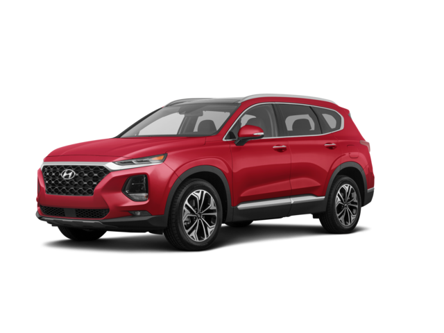 2019 Hyundai Santa Fe Limited 2.0T, front three-quarter view, paint 1 of 8