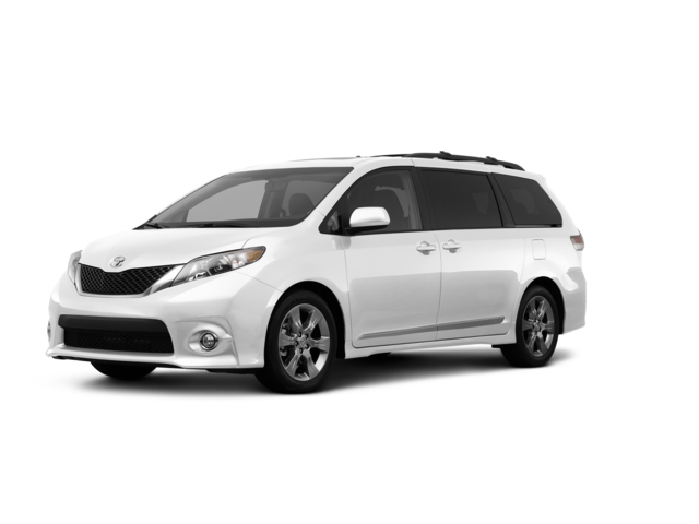 2012 Toyota Sienna LE 8-Passenger, front three-quarter view, paint 1 of 8