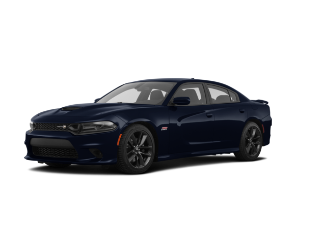 2019 Dodge Charger Scat Pack, front three-quarter view, paint 1 of 8
