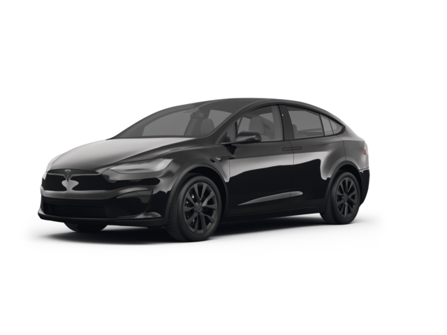 2021 Tesla Model X Plaid, front three-quarter view, paint 1 of 5