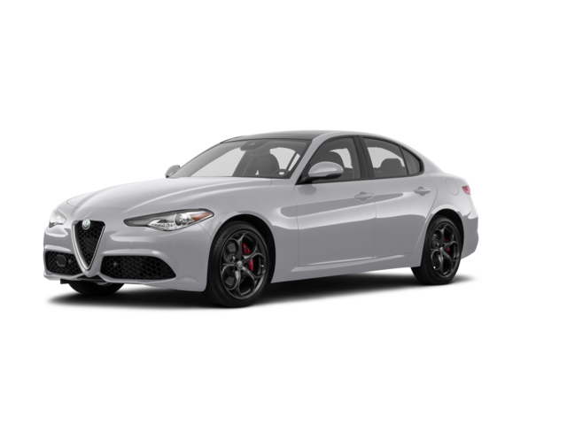 2019 Alfa Romeo Giulia Ti, front three-quarter view, paint 1 of 8
