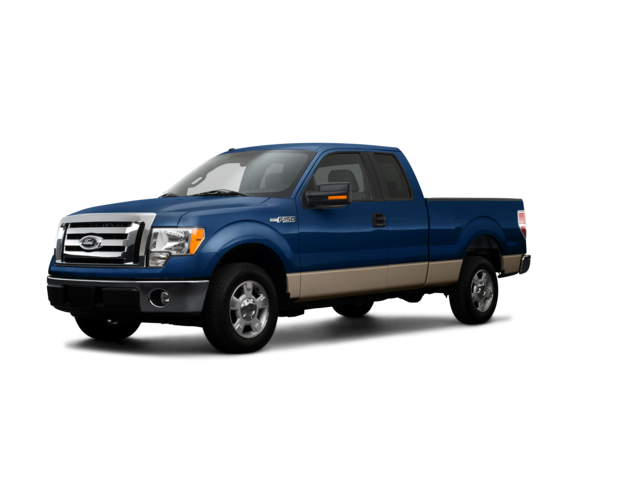 2009 Ford F-150 XLT, front three-quarter view, paint 1 of 8