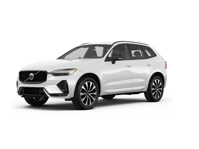 2025 Volvo XC60 B5 Core, front three-quarter view, paint 1 of 8