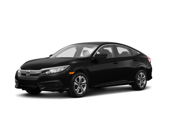 2017 Honda Civic LX, front three-quarter view, paint 1 of 8